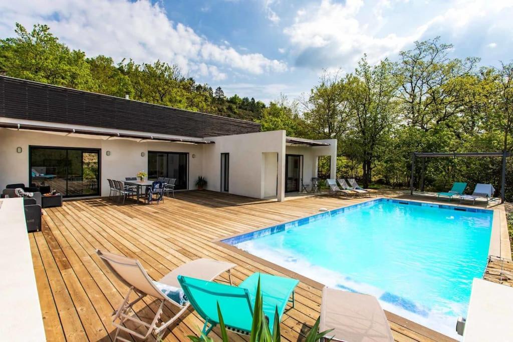 Villa Blanche, Contemporary, Cathars, Couiza, Carcassonne Bagian luar foto