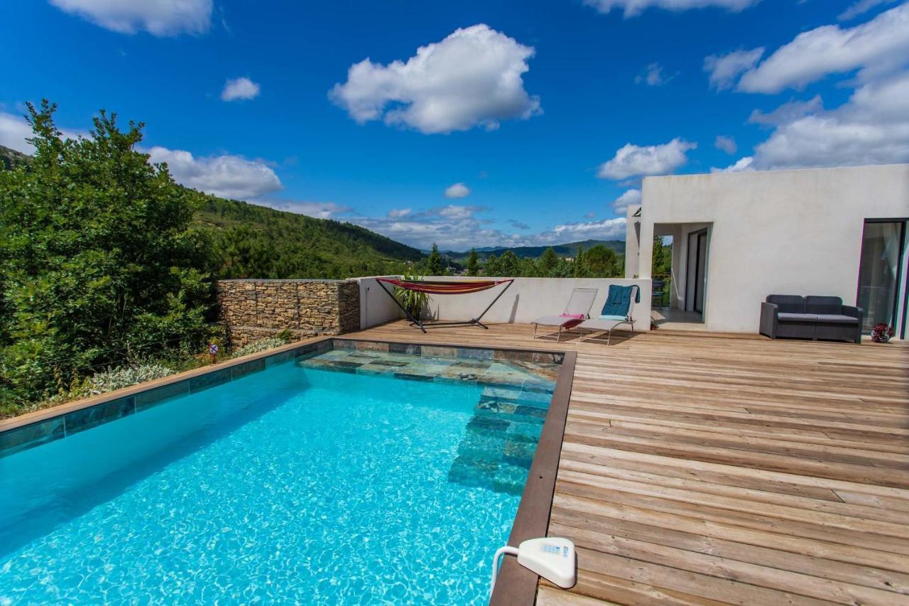 Villa Blanche, Contemporary, Cathars, Couiza, Carcassonne Bagian luar foto